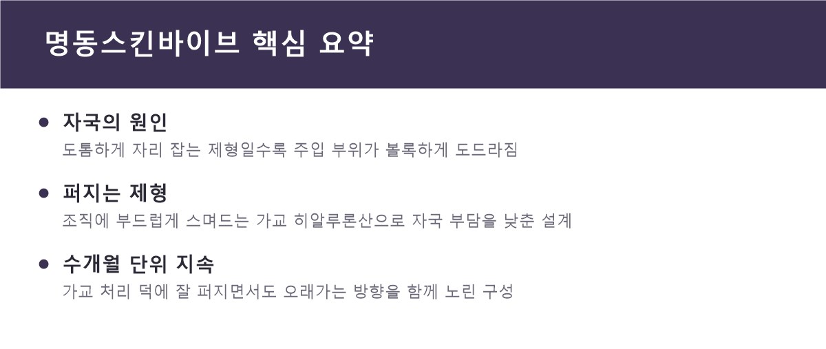 명동스킨바이브 핵심 요약