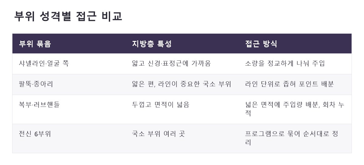 명동제로팻주사 비교 정리표